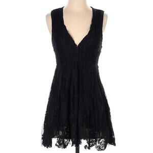 Free People Reign Over Me Brocade Damask Jacquard Goth Dress